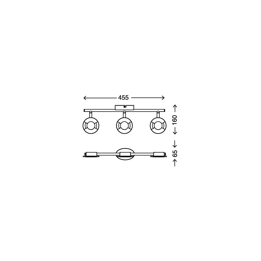 Briloner 2798-022 - LED spotlampe STONE 3xLED/4,5W/230V