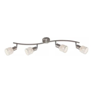 Briloner 2826-042 - Spotlampe SPOT 4xE14/6W/230V mat krom