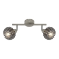 Briloner 2852- 026 - Spotlampe RETRO 2xE14/5,5W/230V gummitræ