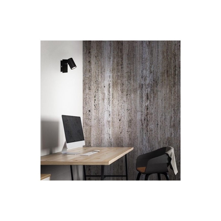 Briloner 2857-015 - Vægspot SPOT 1xGU10/40W/230V sort