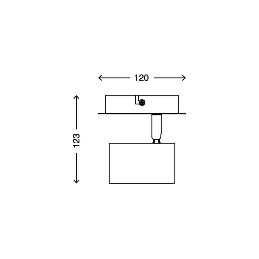 Briloner 2857-016 - Vægspot SPOT 1xGU10/40W/230V hvid
