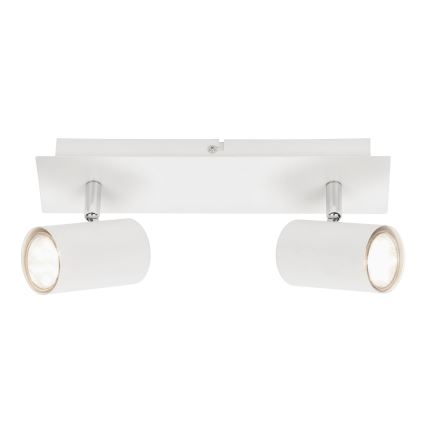 Briloner 2857-026 - Spotlampe SPOT 2xGU10/40W/230V hvid