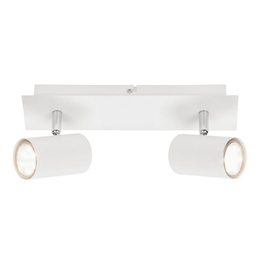 Briloner 2857-026 - Spotlampe SPOT 2xGU10/40W/230V hvid