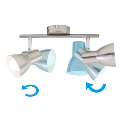 Briloner 2860-022 - Spotlampe 2xE14/25W/230V