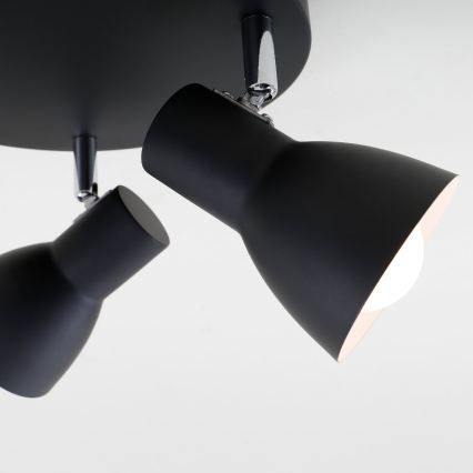 Briloner 2860-035 - Spotlampe CUP 3xE14/25W/230V sort