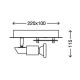 Briloner 2879-022 - LED loftsbelysning COMBINATA 1xGU10/3W + LED/5W/230V