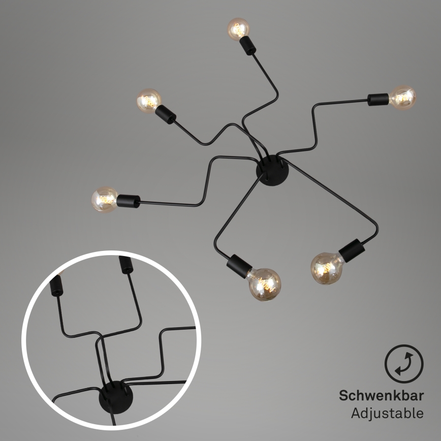 Briloner 2887-065 - Loftlampe FARETTO 6xE27/60W/230V