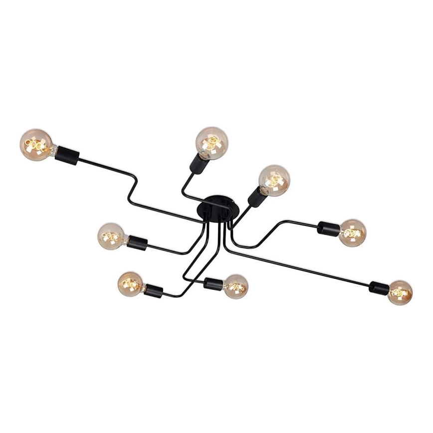 Briloner 2888-085 - Loftlampe FARETTO 8xE27/60W/230V sort