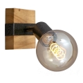 Briloner 2900-011 - Vægspot WOOD BASIC 1xE27/25W/230V