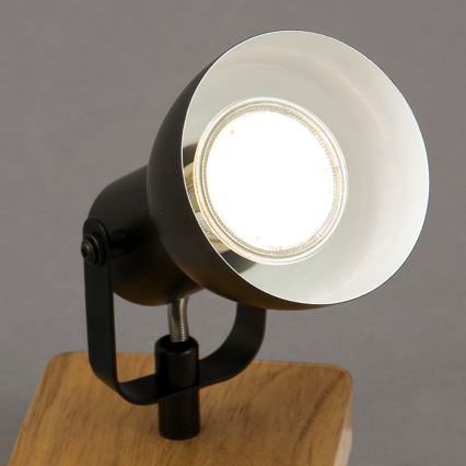 Briloner 2902-015 - Spotlampe SPOT 1xGU10/35W/230V gummitræ