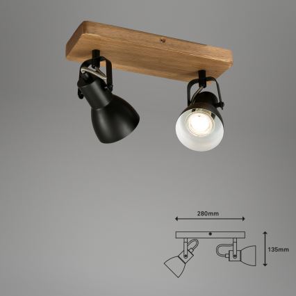 Briloner 2902-025 - Spotlampe SPOT 2xGU10/35W/230V