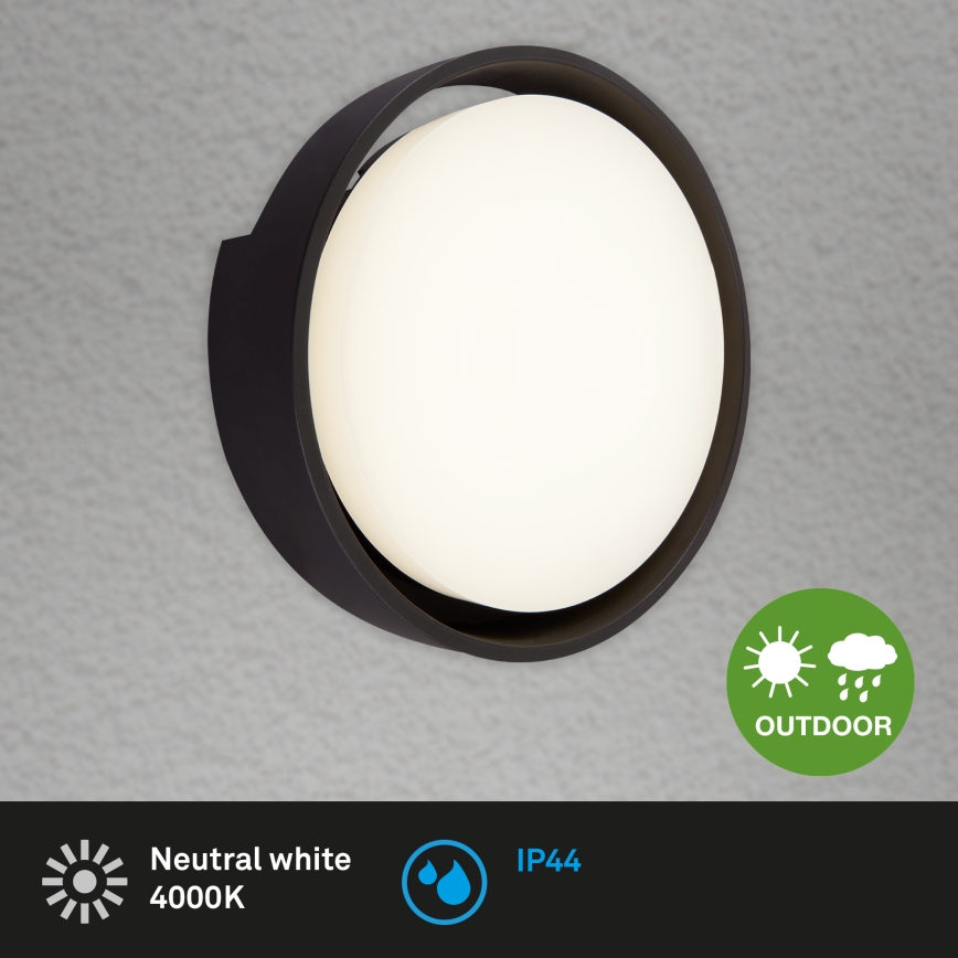 Briloner 3019-015 - Udendørs LED væglampe GENUA LED/18W/230V IP44 sort