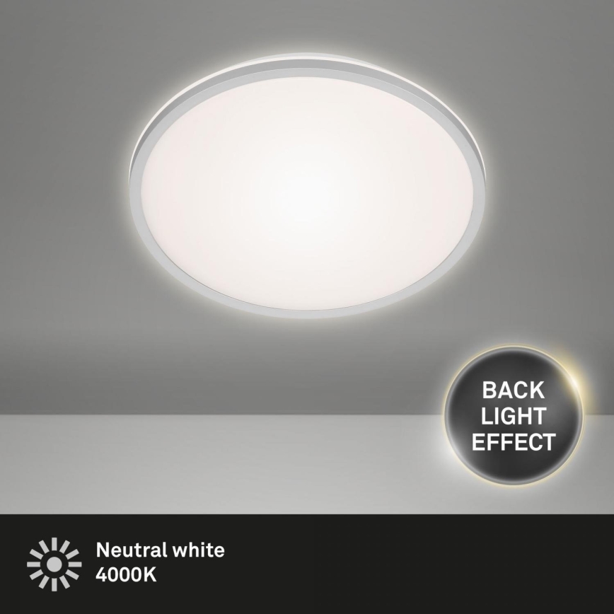 Briloner 3046-014 - LED loftlampe LED/15W/230V 4000K diameter 28 cm sølvfarvet