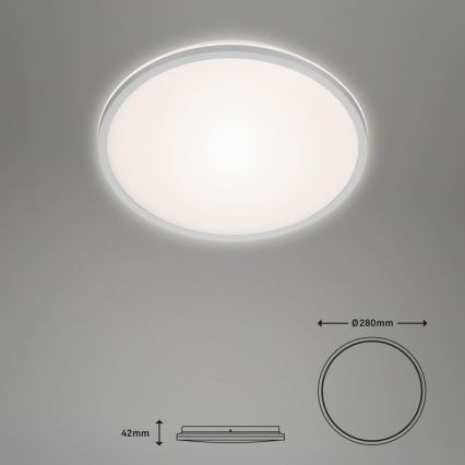 Briloner 3046-014 - LED loftlampe LED/15W/230V 4000K diameter 28 cm sølvfarvet