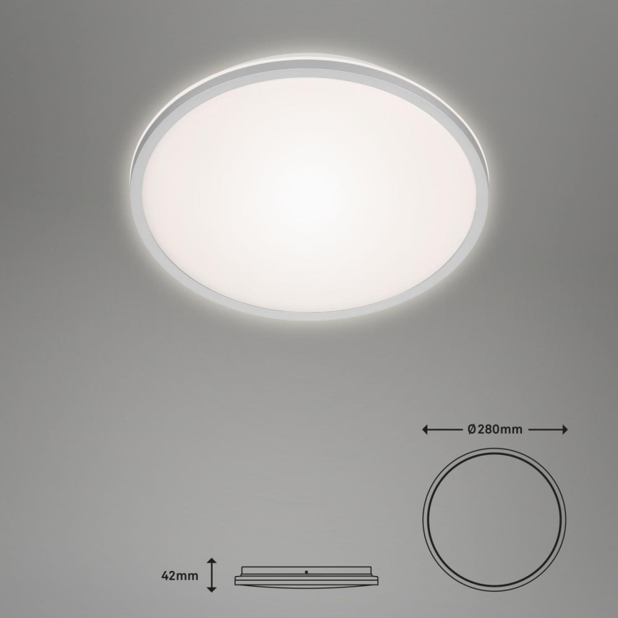 Briloner 3046-014 - LED loftlampe LED/15W/230V 4000K diameter 28 cm sølvfarvet