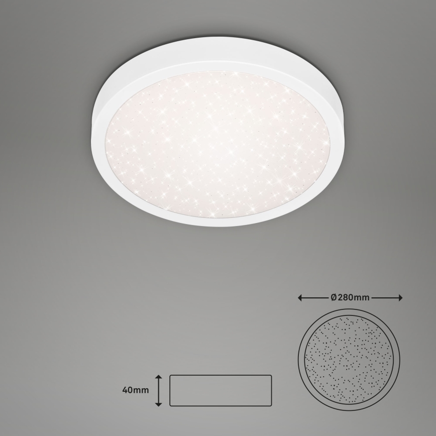 Briloner 3048-016 - LED loftlampe RUNA LED/18W/230V hvid