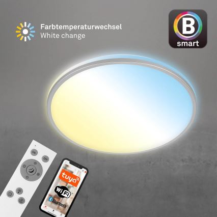 Briloner 3065-014 - LED-dæmpbar loftlampe IVY, 42 W, 230 V, Wi-Fi (Tuya), Ø 49 cm + fjernbetjening