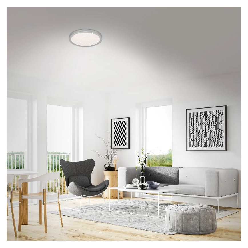 Briloner 3071-014 - LED loftlampe RUNA LED/24W/230V sølvfarvet