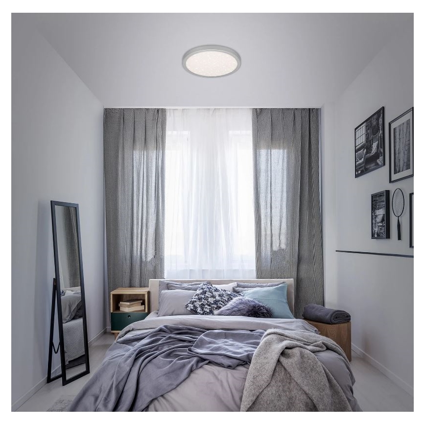 Briloner 3071-014 - LED loftlampe RUNA LED/24W/230V sølvfarvet