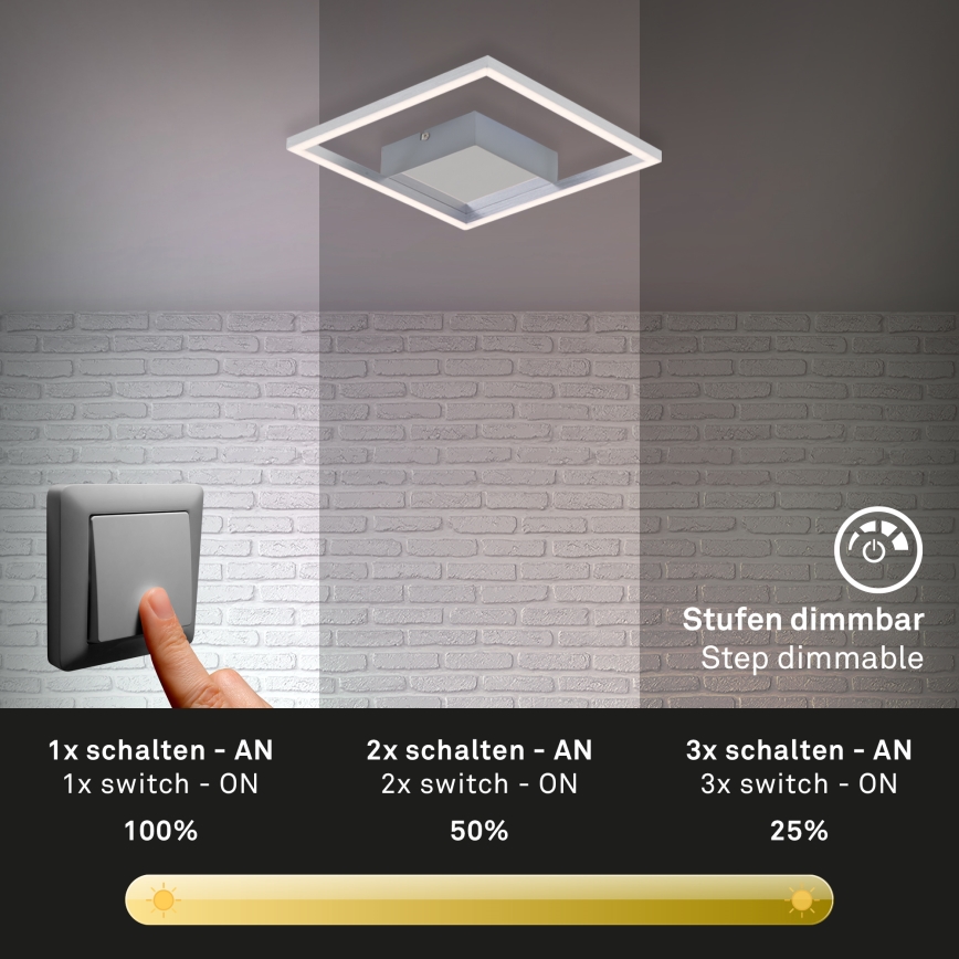 Briloner 3105-018 - LED loftlampe dæmpbar FRAMES LED/9,7W/230V