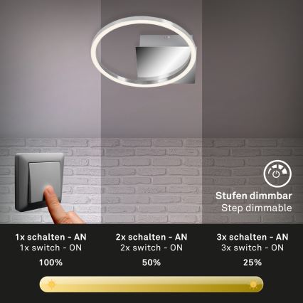 Briloner 3106-018 - LED loftlampe dæmpbar FRAMES LED/7,5W/230V