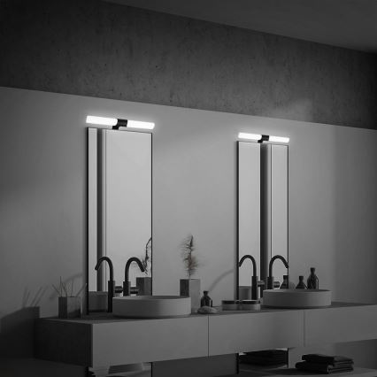 Briloner 3113-115 - LED spejllampe til badeværelse LED/12W/230V IP44 47 cm sort