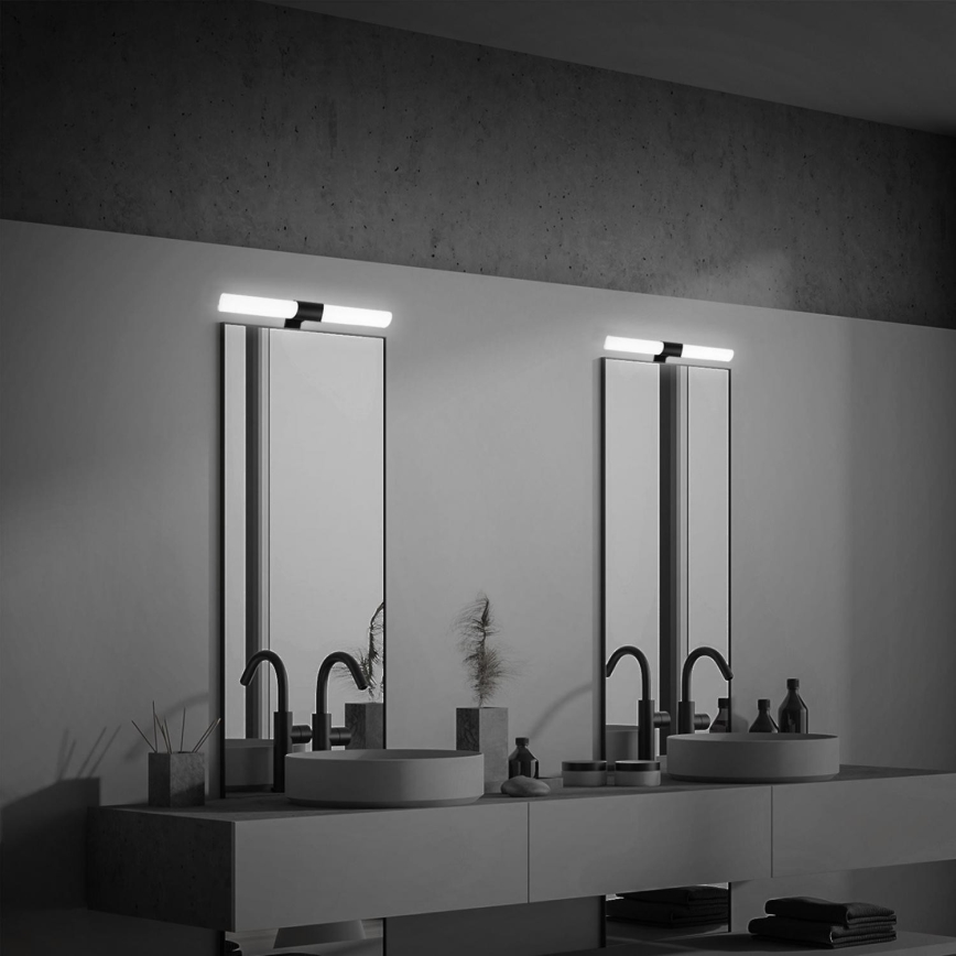 Briloner 3113-115 - LED spejllampe til badeværelse LED/12W/230V IP44 47 cm sort