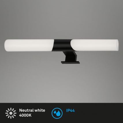 Briloner 3113-115 - LED spejllampe til badeværelse LED/12W/230V IP44 47 cm sort