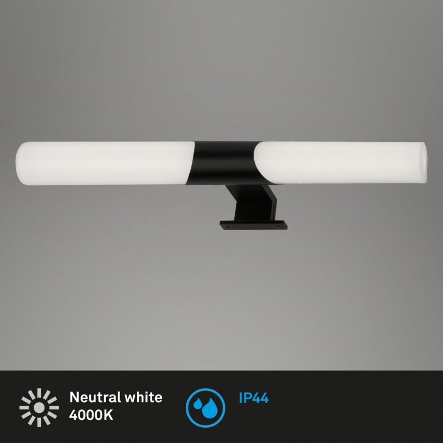 Briloner 3113-115 - LED spejllampe til badeværelse LED/12W/230V IP44 47 cm sort