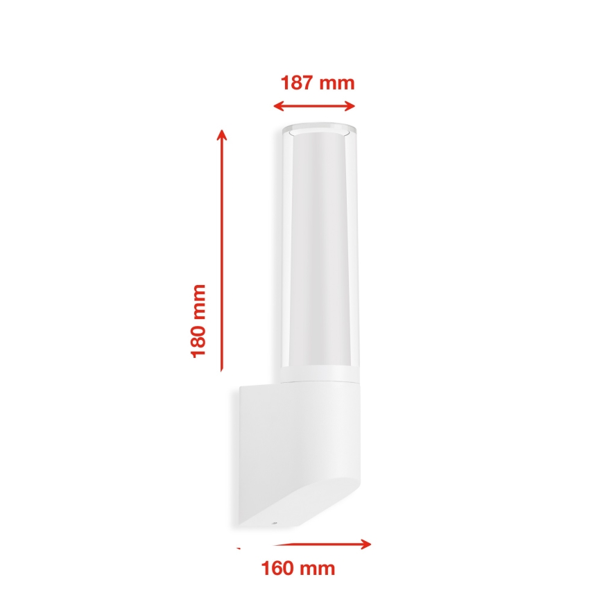 Briloner 311306TF - Udendørs LED væglampe LED/8W/230V 4000K IP44 hvid