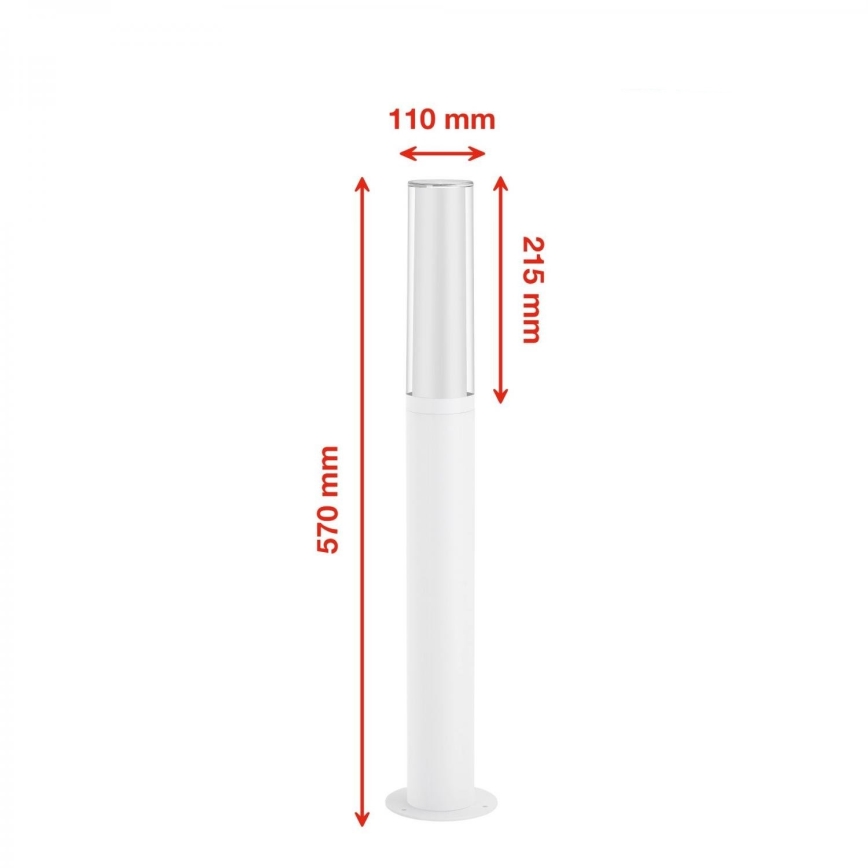 Briloner 311406TF - LED udendørslampe LED/8W/230V IP44 4000K 57 cm hvid