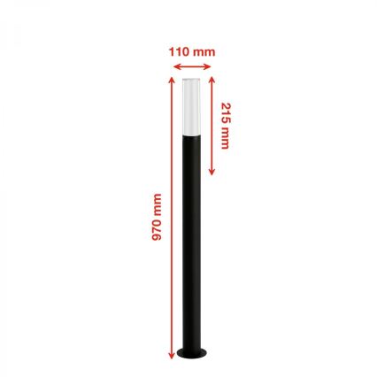 Briloner 311505TF - LED udendørslampe LED/8W/230V IP44 4000K 97 cm sort