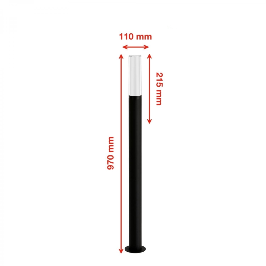 Briloner 311505TF - LED udendørslampe LED/8W/230V IP44 4000K 97 cm sort