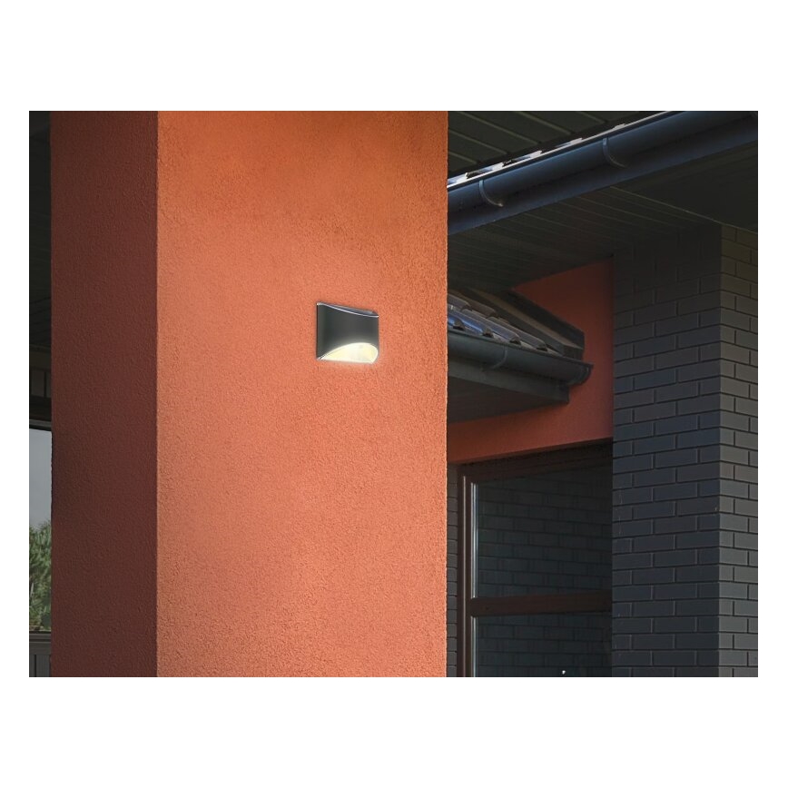 Briloner 3133015 - Soldrevet LED væglampe LED/2W/3,7V IP44 3000K