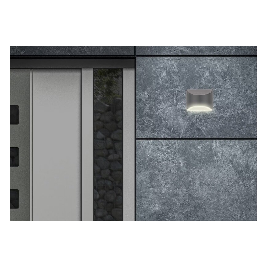 Briloner 3133015 - Soldrevet LED væglampe LED/2W/3,7V IP44 3000K