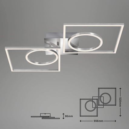 Briloner 3135-018 - LED loftlampe dæmpbar FRAME LED/43,8W/230V 3000K