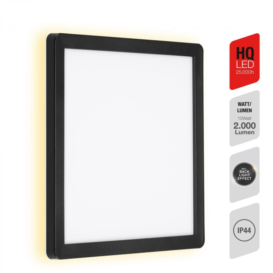 Briloner 313505TF - Udendørs LED væglampe LED/15W/230V IP44 4000K sort
