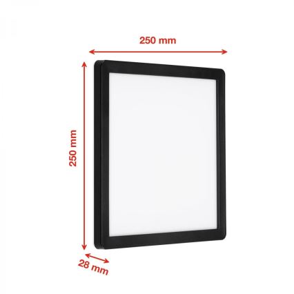 Briloner 313505TF - Udendørs LED væglampe LED/15W/230V IP44 4000K sort