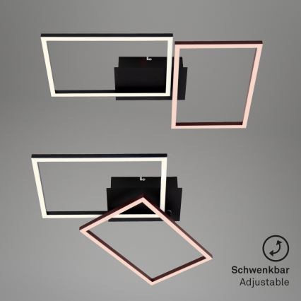 Briloner 3149-018 - LED loftlampe dæmpbar FRAME 2xLED/15W/230V + fjernbetjening