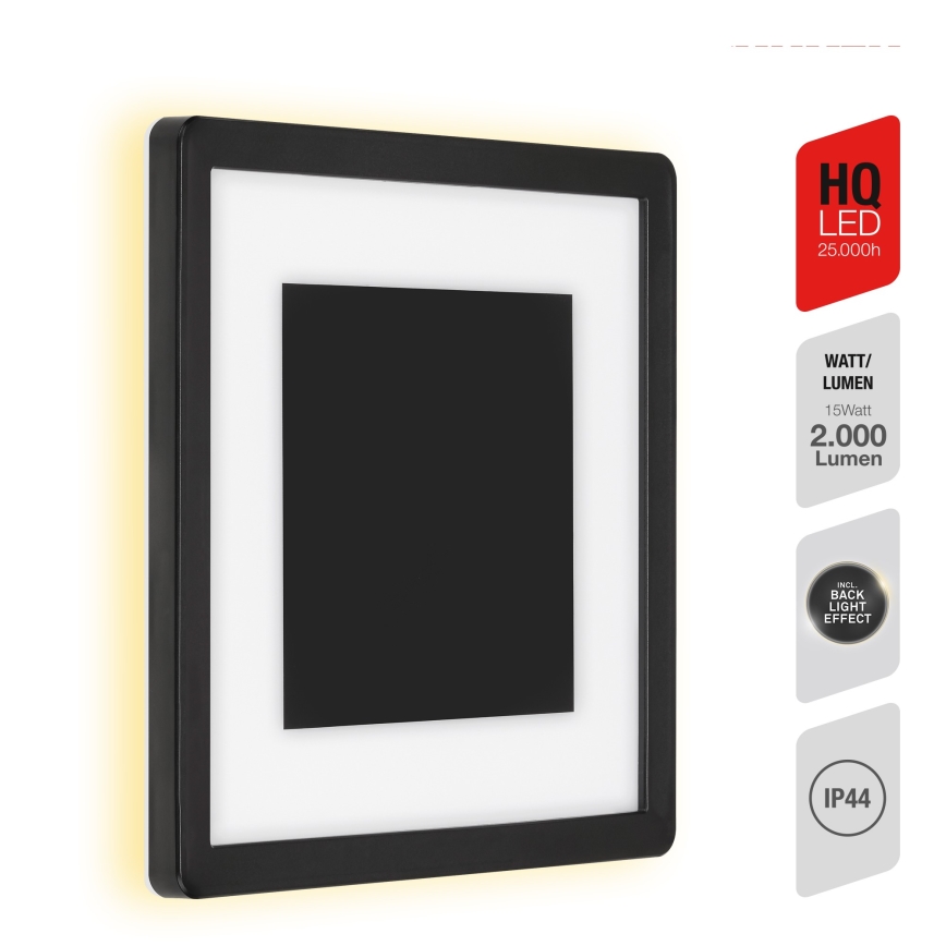 Briloner 315905TF - Udendørs LED væglampe LED/15W/230V IP44 4000K sort