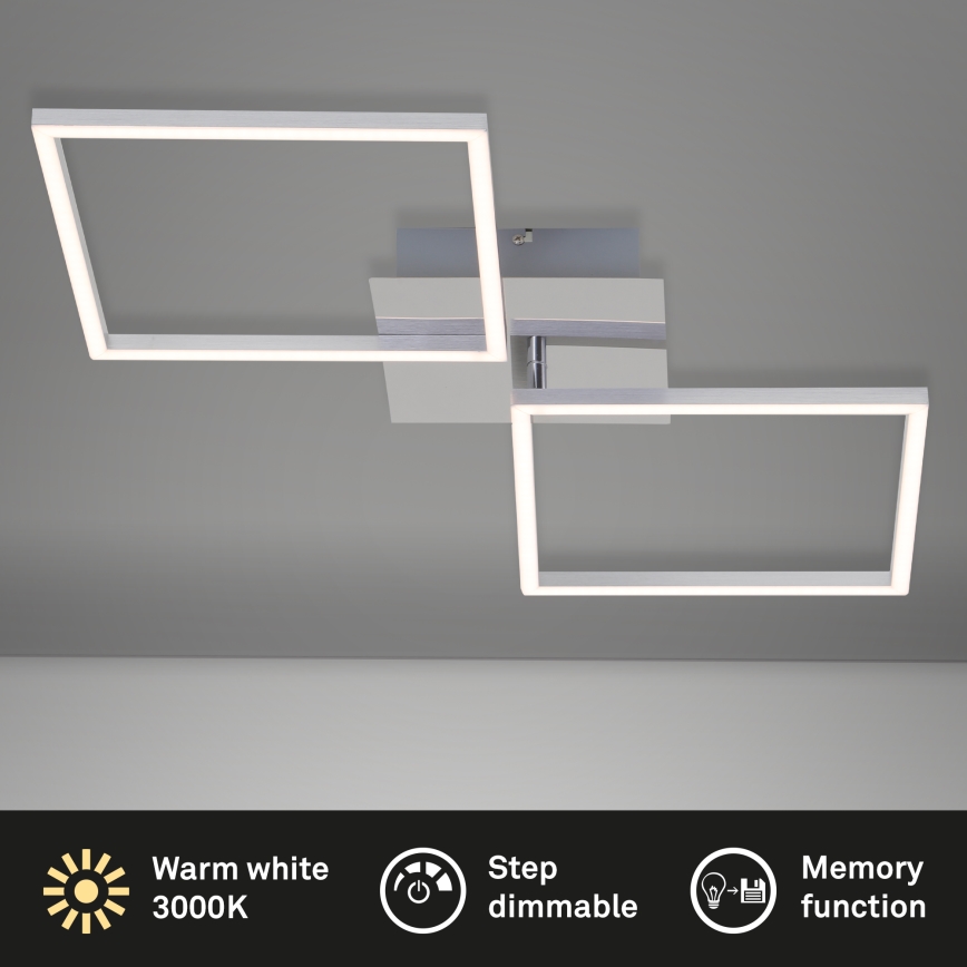 Briloner 3182-018 - LED loftlampe dæmpbar FRAME 2xLED/15,5W/230V