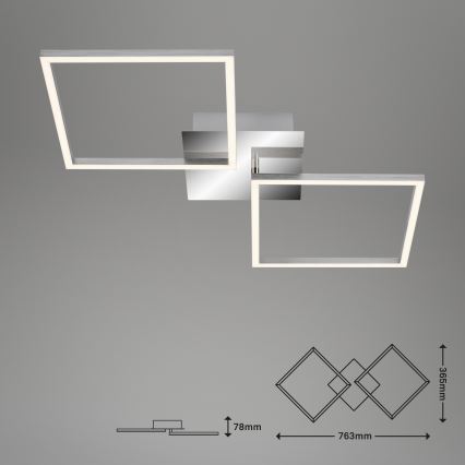 Briloner 3182-018 - LED loftlampe dæmpbar FRAME 2xLED/15,5W/230V