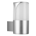 Briloner 320304TF - Udendørs væglampe 1xE27/12W/230V IP44 sølvfarvet