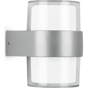 Briloner 320404TF - LED udendørs væglampe 2xLED/8W/230V IP44 mat krom