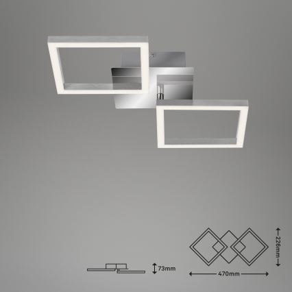 Briloner 3207-018 - LED loftlampe FRAMES 2xLED/8W/230V