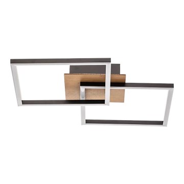 Briloner 3210-014 - LED loftlampe dæmpbar FRAME 2xLED/11W/230V brun