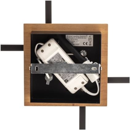 Briloner 3210-014 - LED loftlampe dæmpbar FRAME 2xLED/11W/230V brun