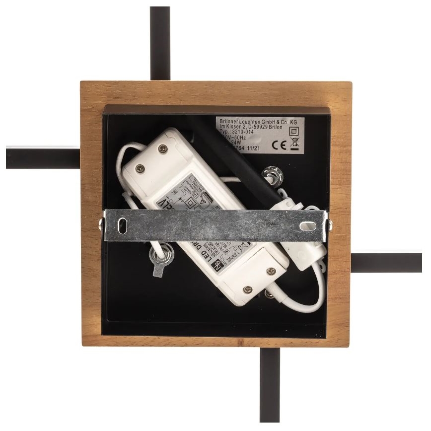 Briloner 3210-014 - LED loftlampe dæmpbar FRAME 2xLED/11W/230V brun