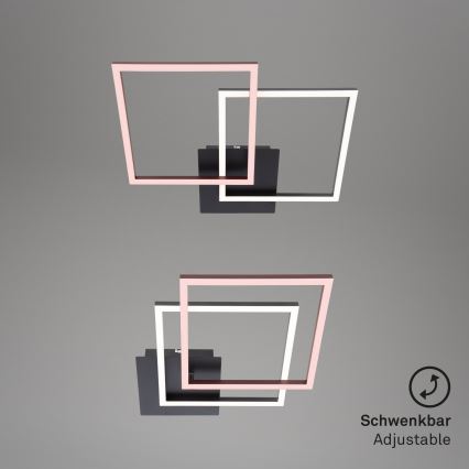 Briloner 3210-015 - LED loftlampe dæmpbar FRAME 2xLED/11W/230V sort