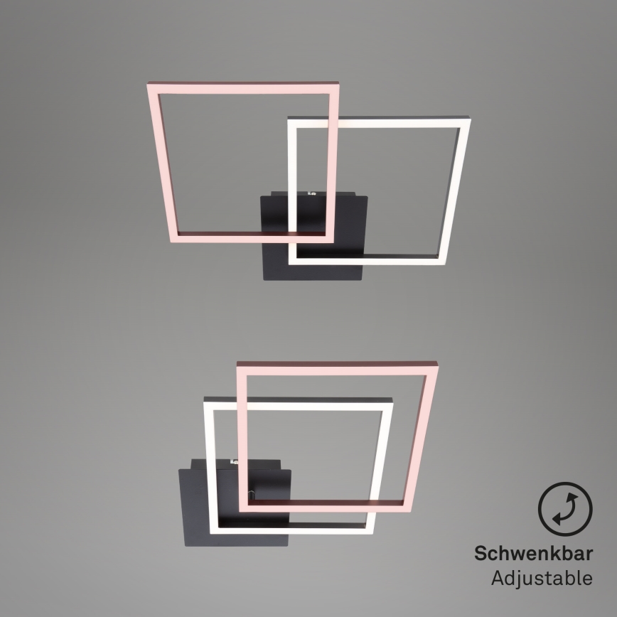 Briloner 3210-015 - LED loftlampe dæmpbar FRAME 2xLED/11W/230V sort
